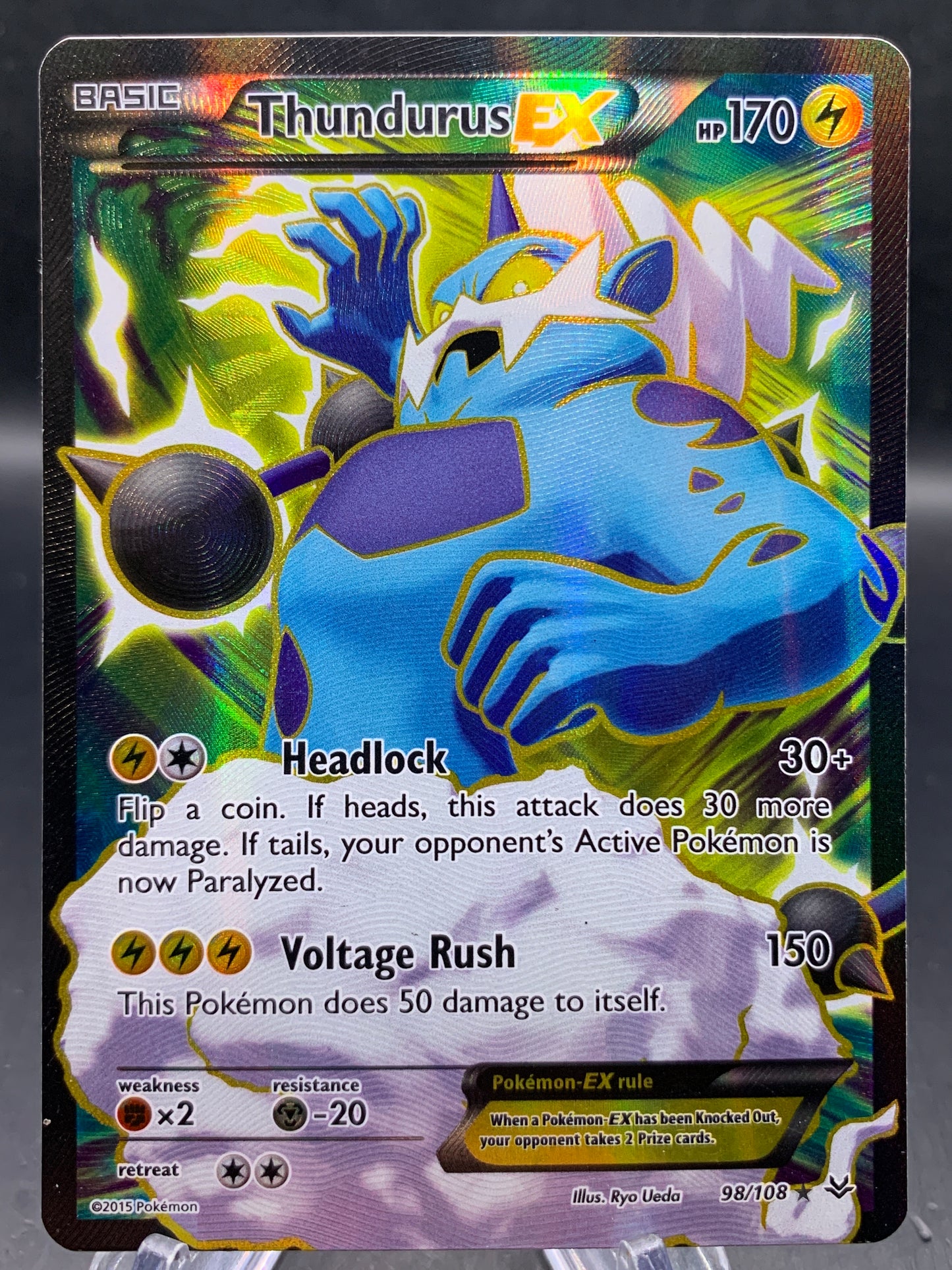 Pokémon TCG: 2015 Thundurus EX - 98/108 - Roaring Skies
