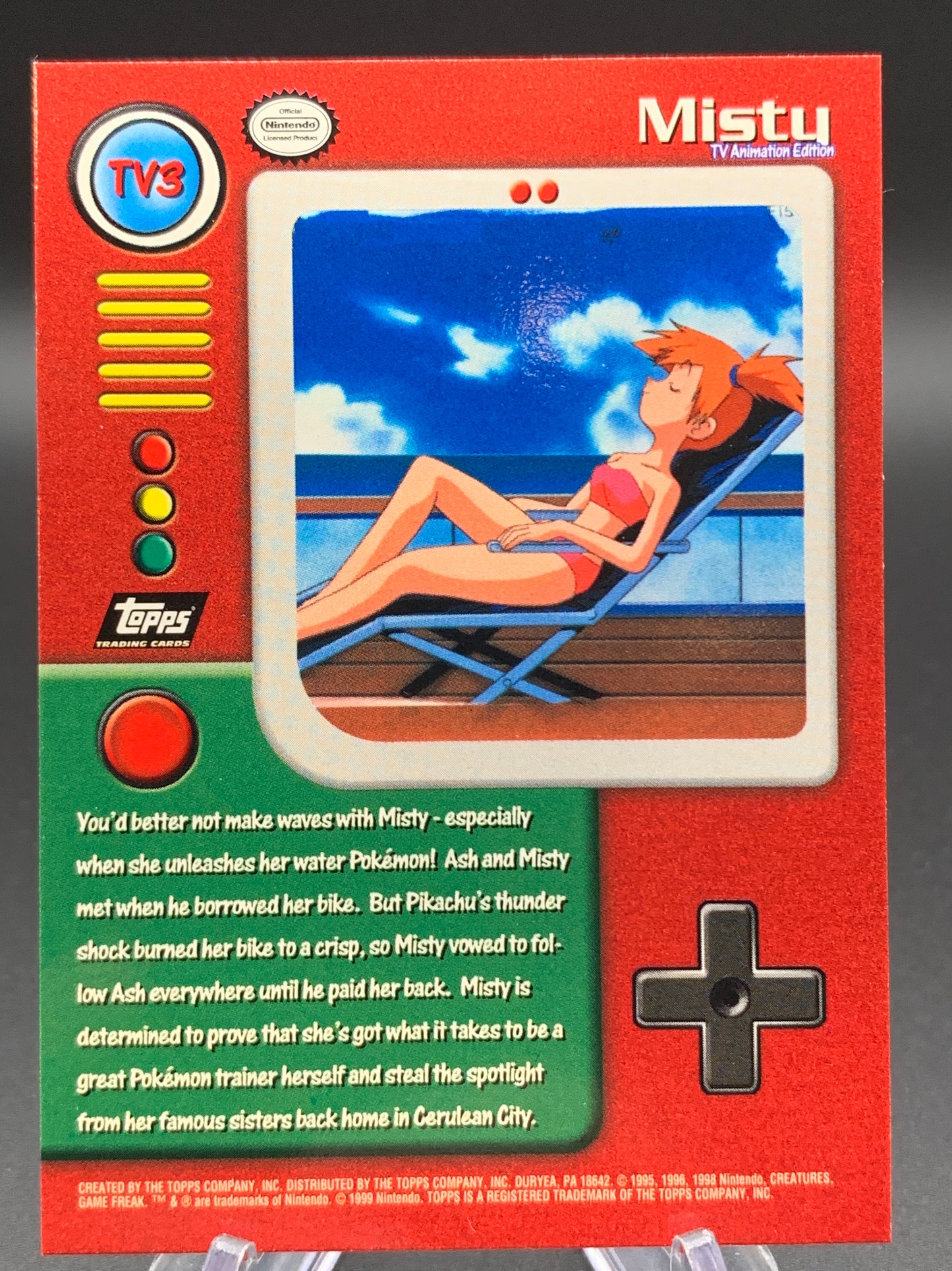 Pokémon TCG : 1999 Misty - TV3 Topps TV Series