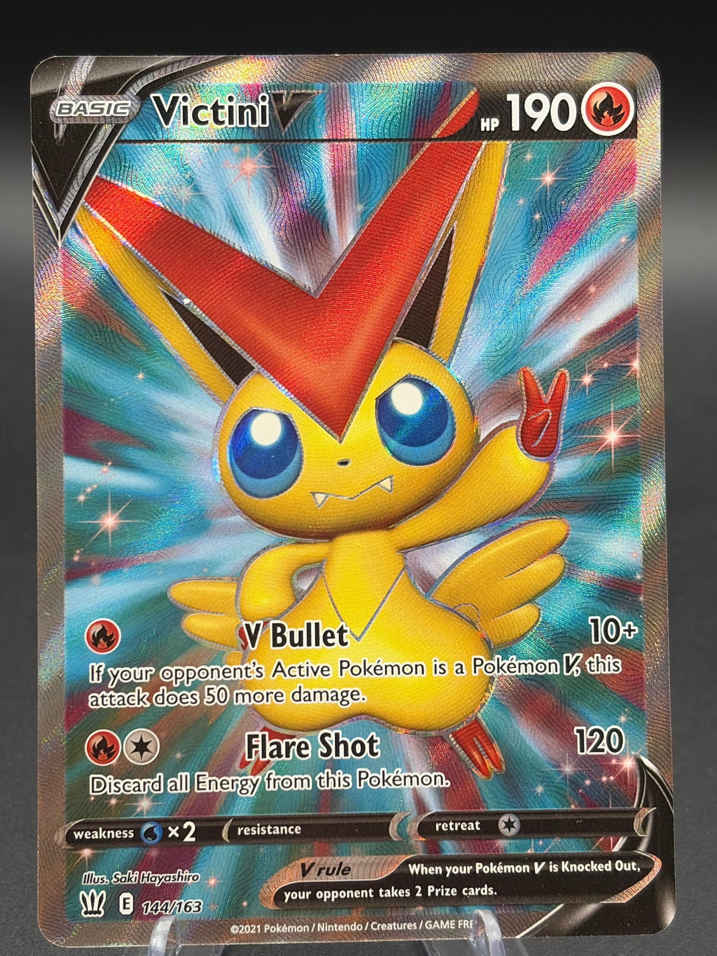 Pokémon TCG: 2021 Victini V 144/163 SWSH: Battle Styles