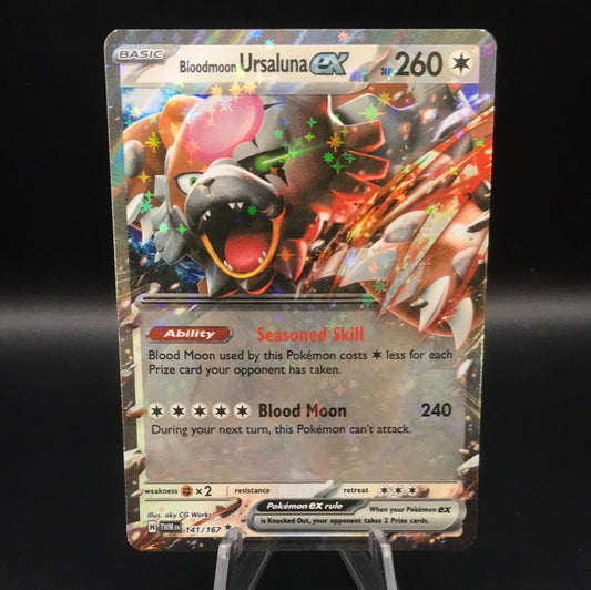 Pokemon TCG: 2024 Bloodmoon Ursaluna ex 141/167 S&V: Twilight Masquerade