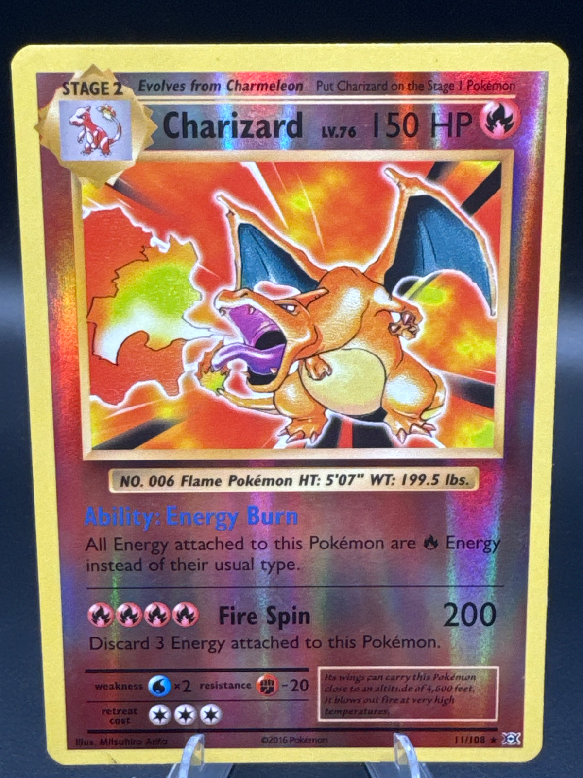 Pokémon TCG: 2016 Charizard - 11/108 - XY: Evolutions Reverse-Holo