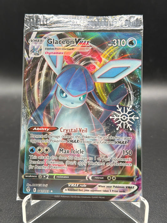 Pokémon TCG: 2021 Glaceon VMAX 041/203 SWSH: Holiday Calendar 2023 Promos (Sealed)