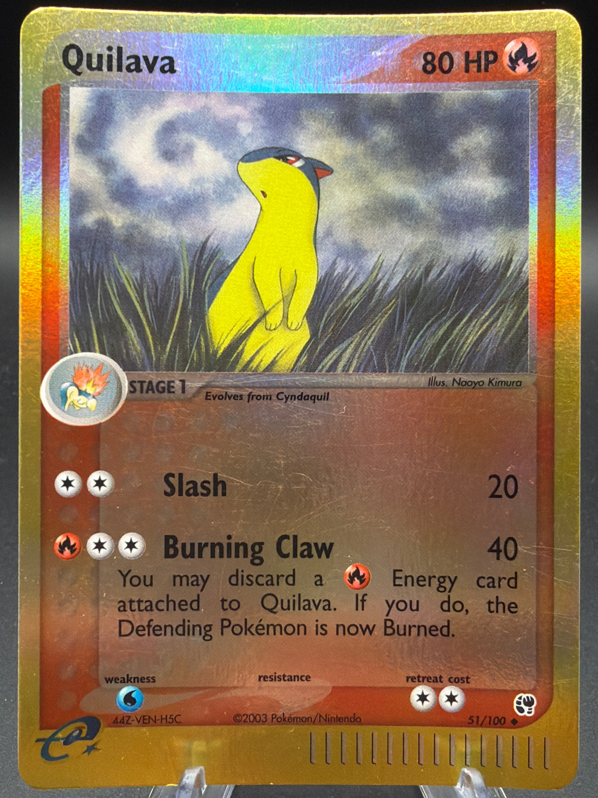 Pokémon TCG: 2003 Quilava - EX Sandstorm (SS) (Reverse Holo)