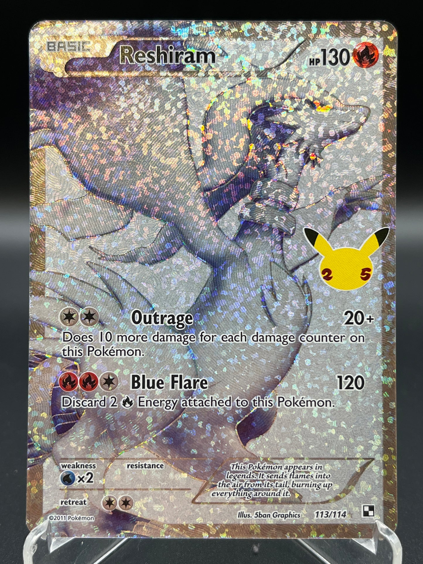 Pokémon TCG: 2021 - Reshiram - 113/114 - SWSH: Celebrations Classic Collection