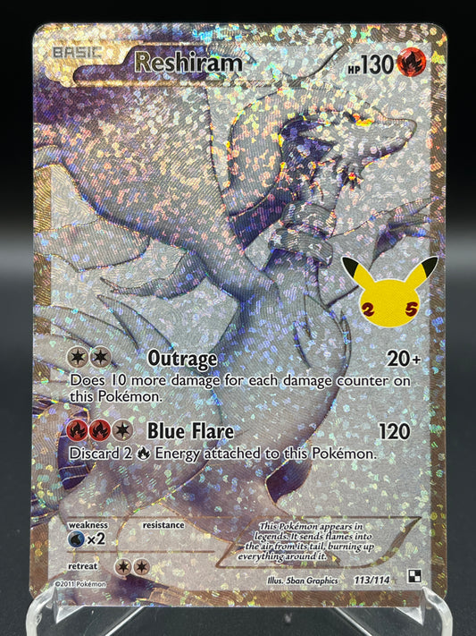 Pokémon TCG: 2021 - Reshiram - 113/114 - SWSH: Celebrations Classic Collection