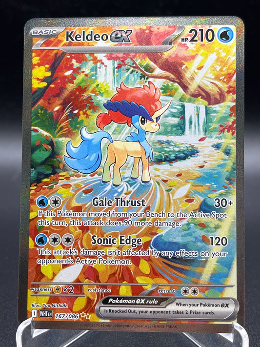 Pokémon TCG: 2025 Keldeo ex 167/086  SV: White Flare