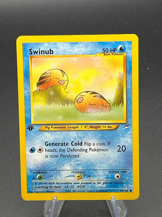 Pokémon TCG: 2002 Swinub - 84/105 - Neo Destiny - 1st Edition