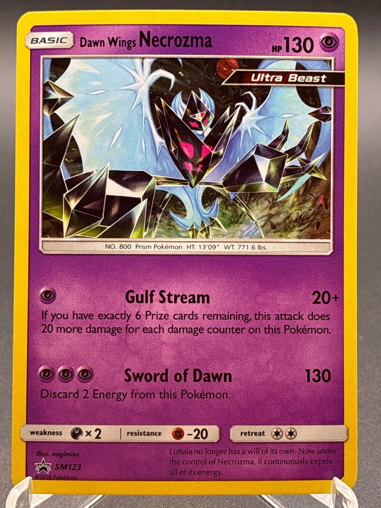 Pokémon TCG: 2018 Dawn Wings Necrozma SM123 SM: Sun & Moon Promos