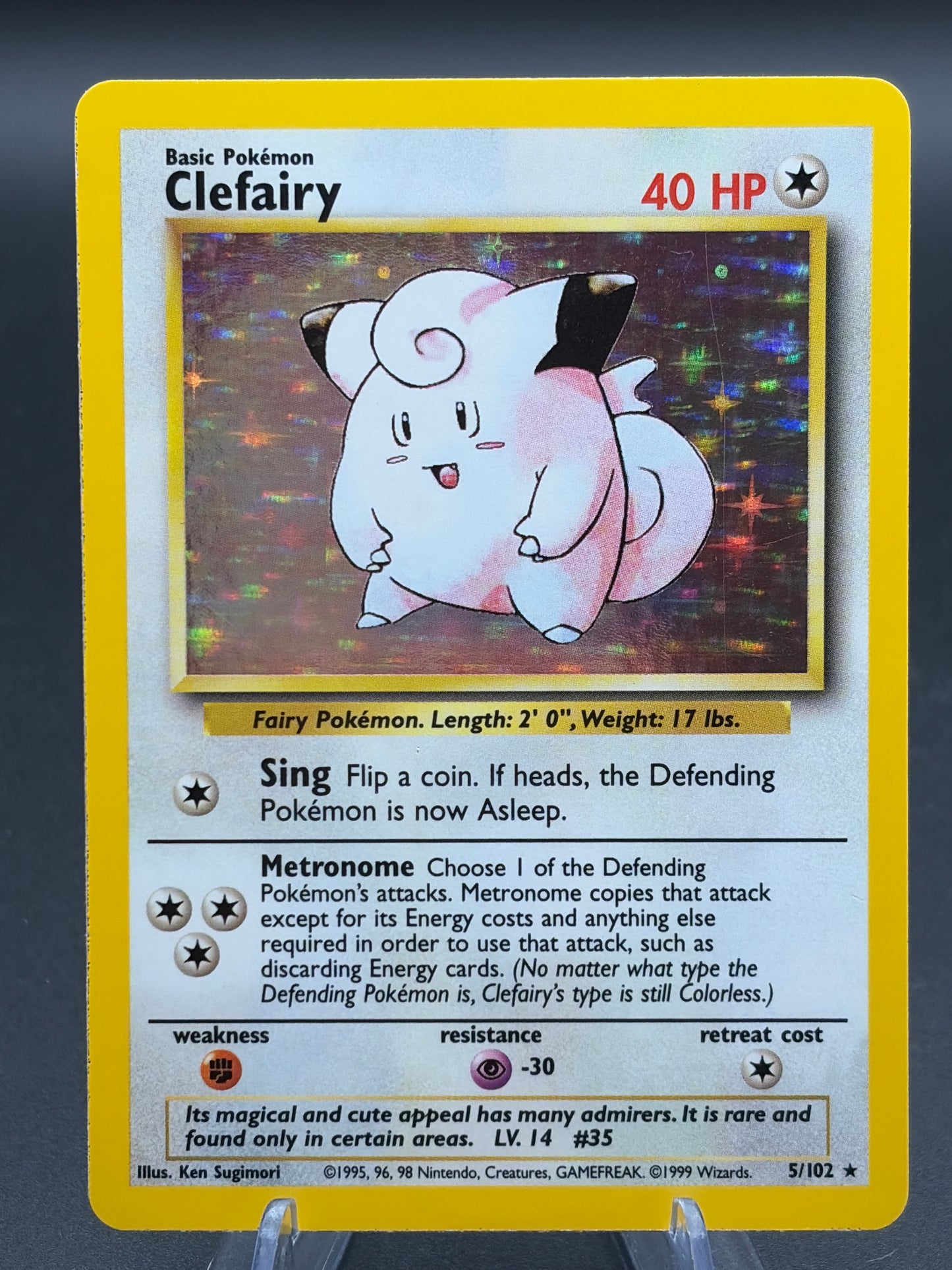 Pokémon TCG: 1999 Clefairy - 5/102 - Base Set Holo