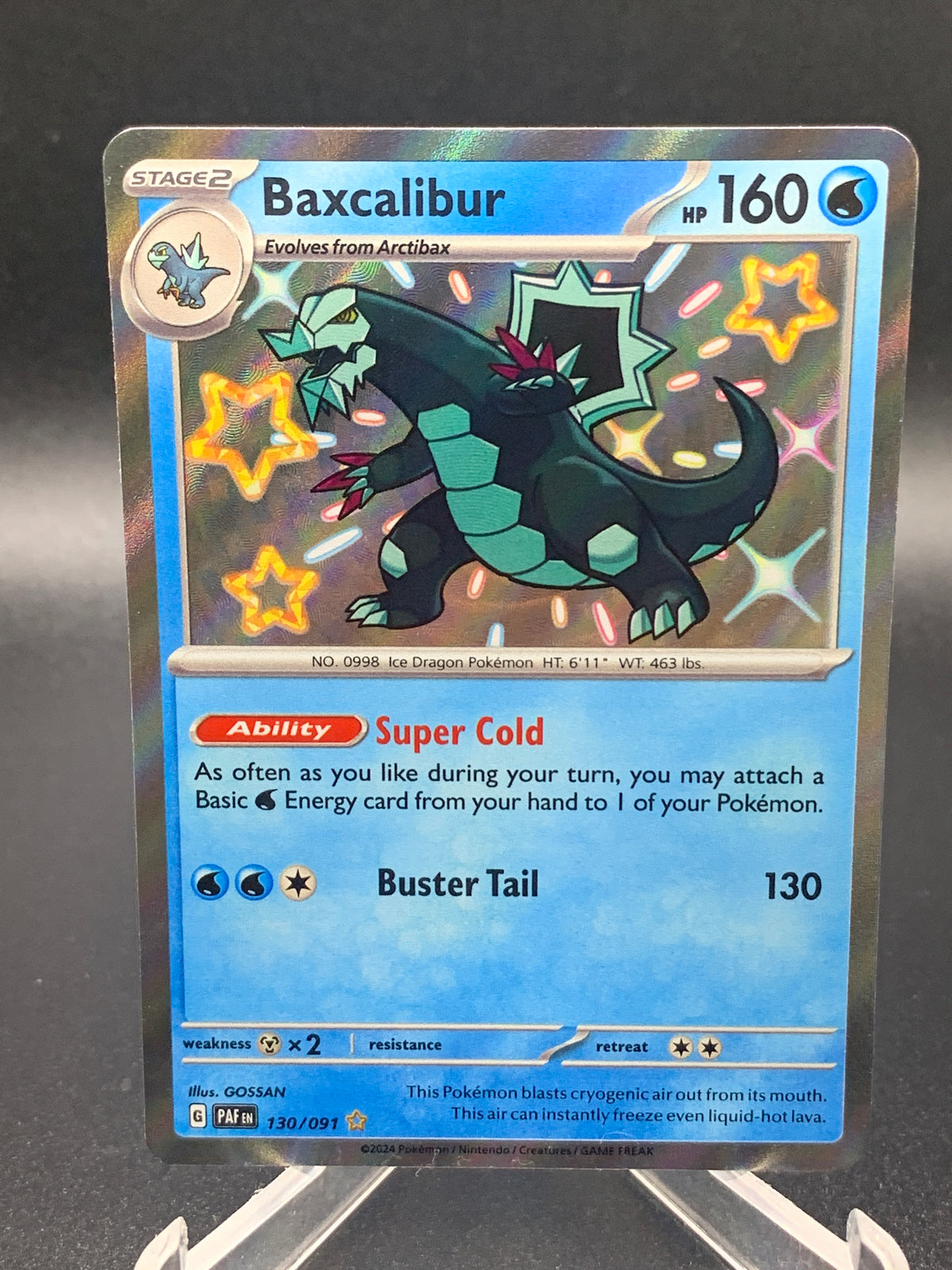 Pokémon TCG: 2024 Baxcalibur - 130/091 - SV: Paldean Fates