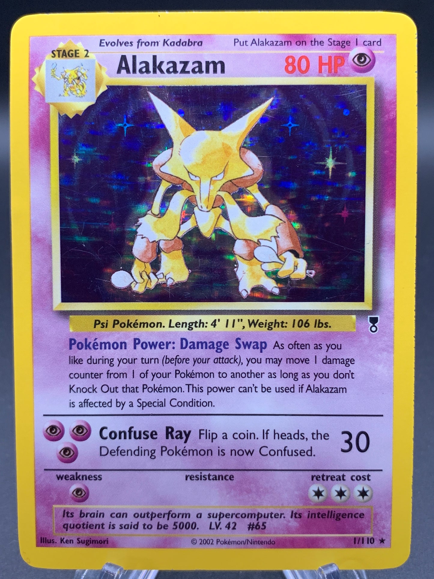 Pokémon TCG: 2002 Alakazam - 1/110 - LC: Legendary Collection