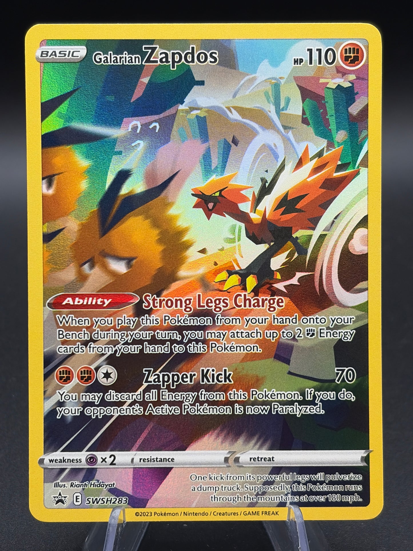 Pokémon TCG: 2023 - Galarian Zapdos - SWSH283 - SWSH: Sword & Shield Promos