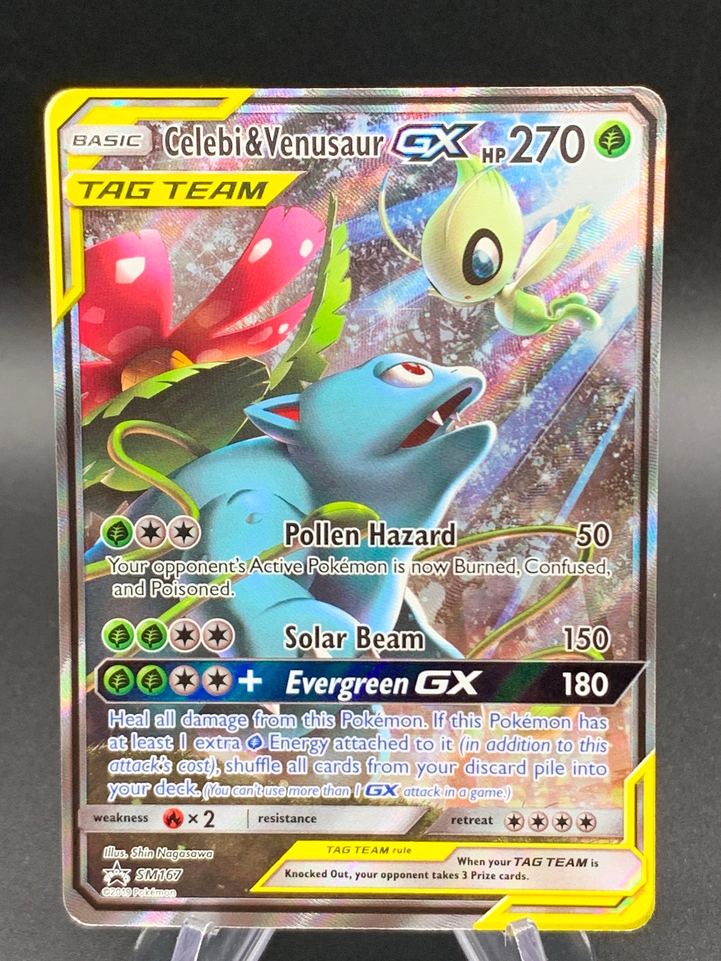 Pokémon TCG: 2019 Celebi & Venusaur GX - SM167 - SM: Sun & Moon Promos
