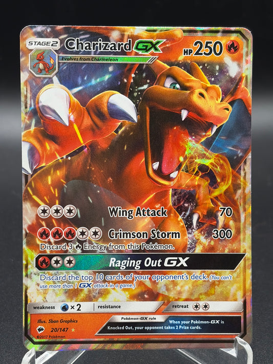 Pokémon TCG: 2017 Charizard GX - 20/147 - SM: Burning Shadows LP