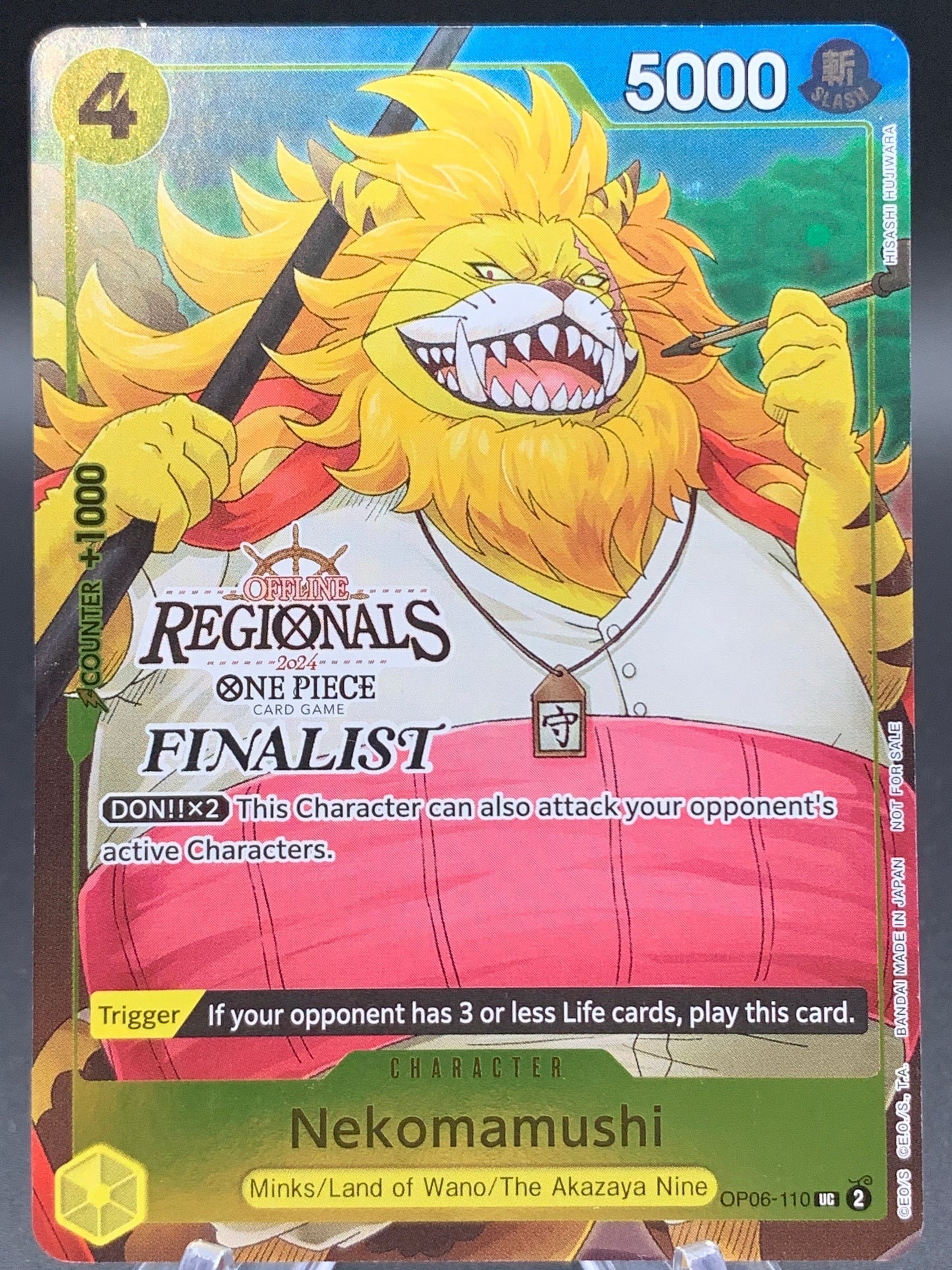 One Piece TCG: Nekomamushi - Offline Regional 2024 Vol. 3- [Finalist] - One Piece Promotion Cards