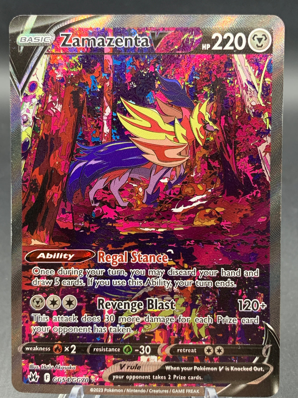 Pokémon TCG: 2023 Zamazenta V - GG54/GG70 - SWSH: Crown Zenith Galarian Gallery