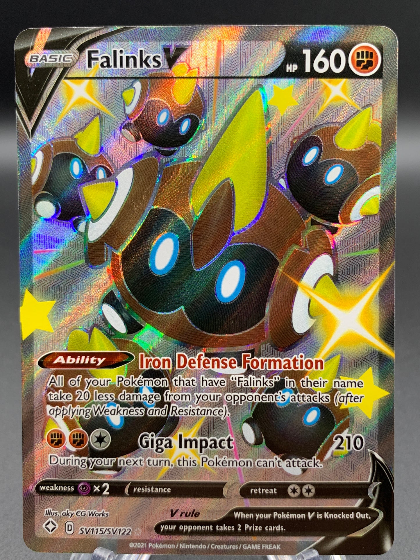 Pokémon TCG: 2021 Falinks V - SV115/SV122 - Shining Fates: Shiny Vault