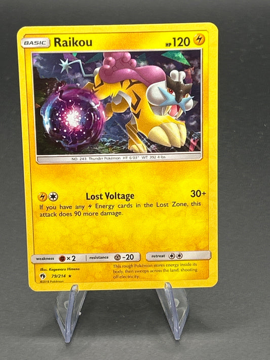 Pokémon TCG: 2018 Raikou 79/214 - SM - Lost Thunder