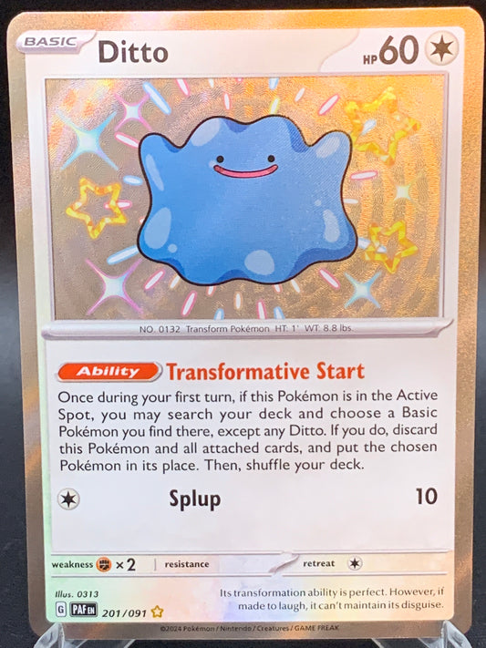 Pokémon TCG: 2024 Ditto 201/091- SV: Paldean Fates