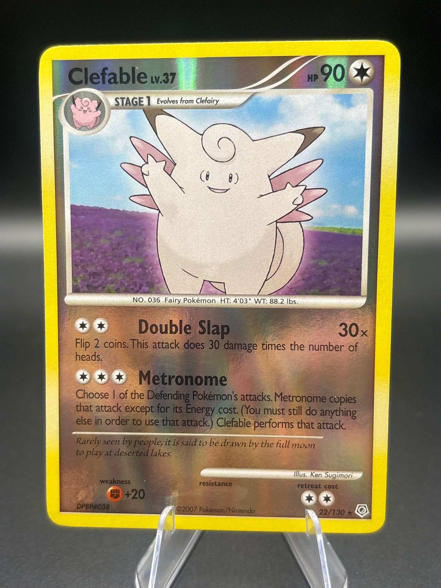 Pokémon TCG: 2007 Clefable Reverse Holo - 33/130 -  Diamond and Pearl