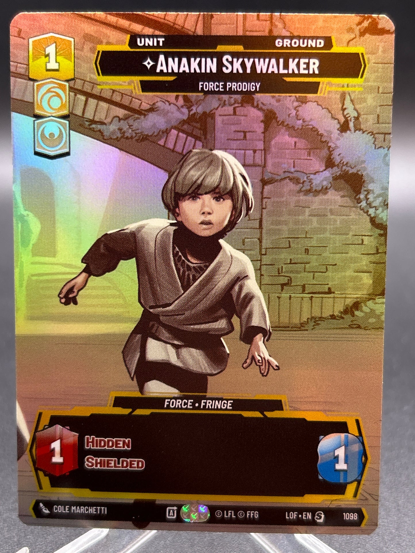 Star Wars TCG: Anakin Skywalker - Force Prodigy (Prestige Foil) - Legends of the Force (LOF)