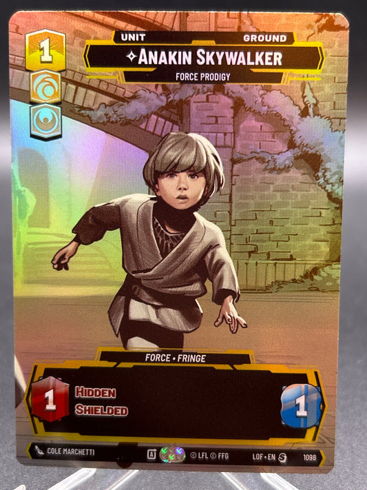 Star Wars TCG: Anakin Skywalker - Force Prodigy (Prestige Foil) - Legends of the Force (LOF)