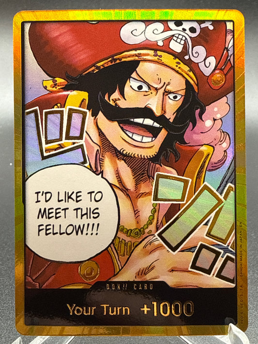 One Piece TCG: DON!! Card (Gol.D.Roger) (Gold) - Carrying On His Will (OP13)