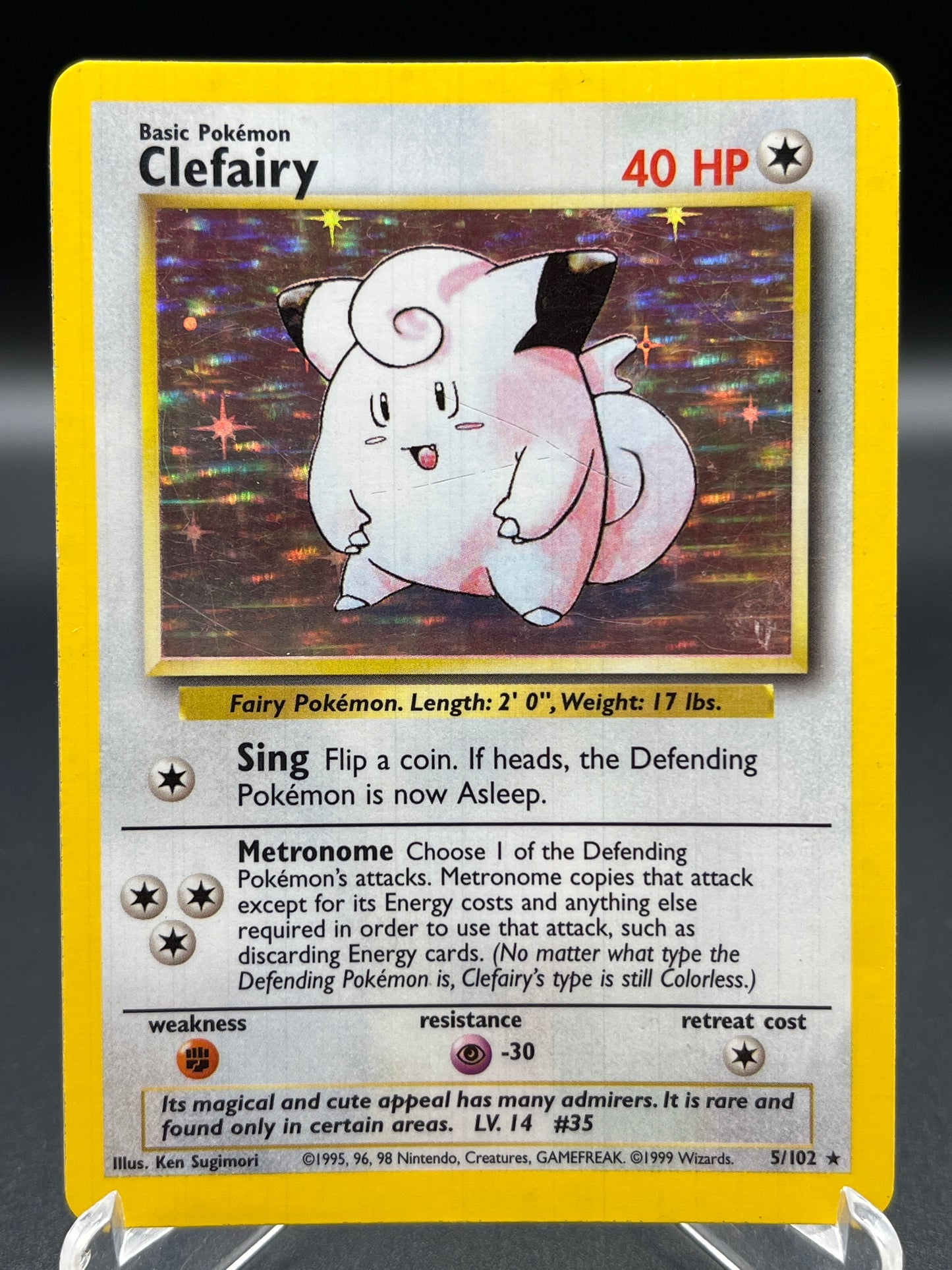 Pokémon TCG: 1999 Clefairy 5/102 Base Set