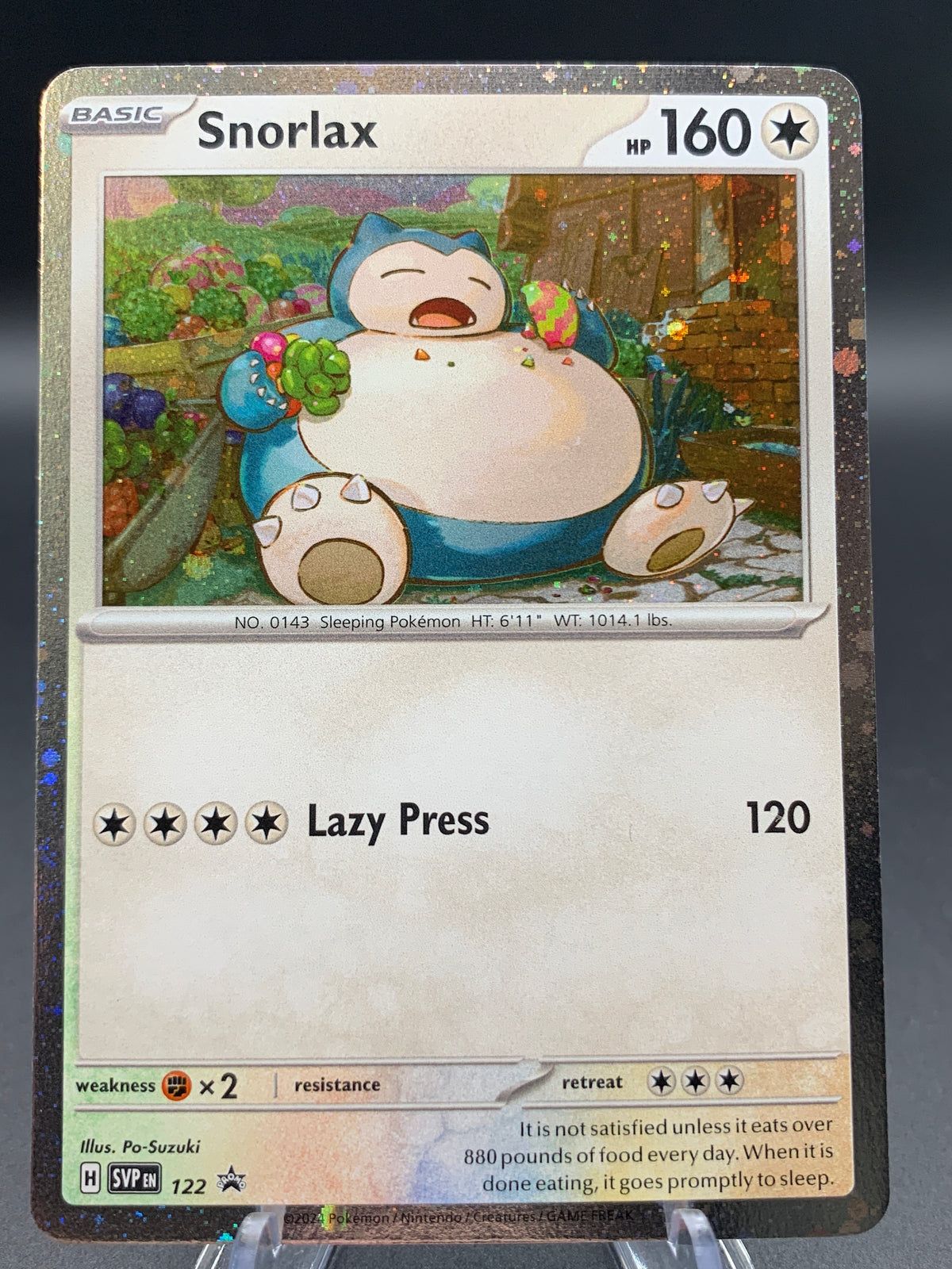 Pokémon TCG: 2024 Snorlax - #122 - SV: Scarlet & Violet Cosmo Holo Promo