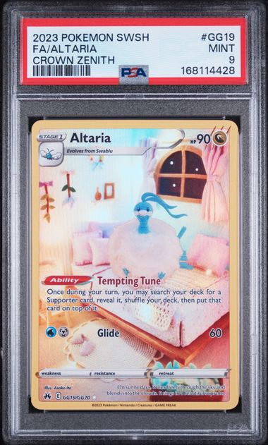 PSA 9 Pokémon TCG: 2023 Altaria - GG19/GG70 - SWSH: Crown Zenith Galarian Gallery