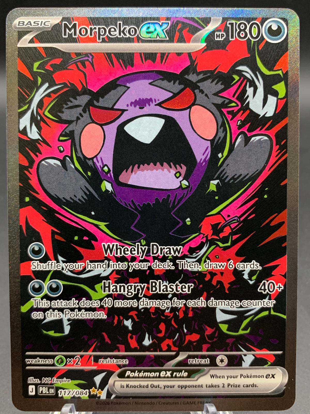 Pokémon TCG: 2026 Morpeko ex - 117/084 - ME05: Pitch Black