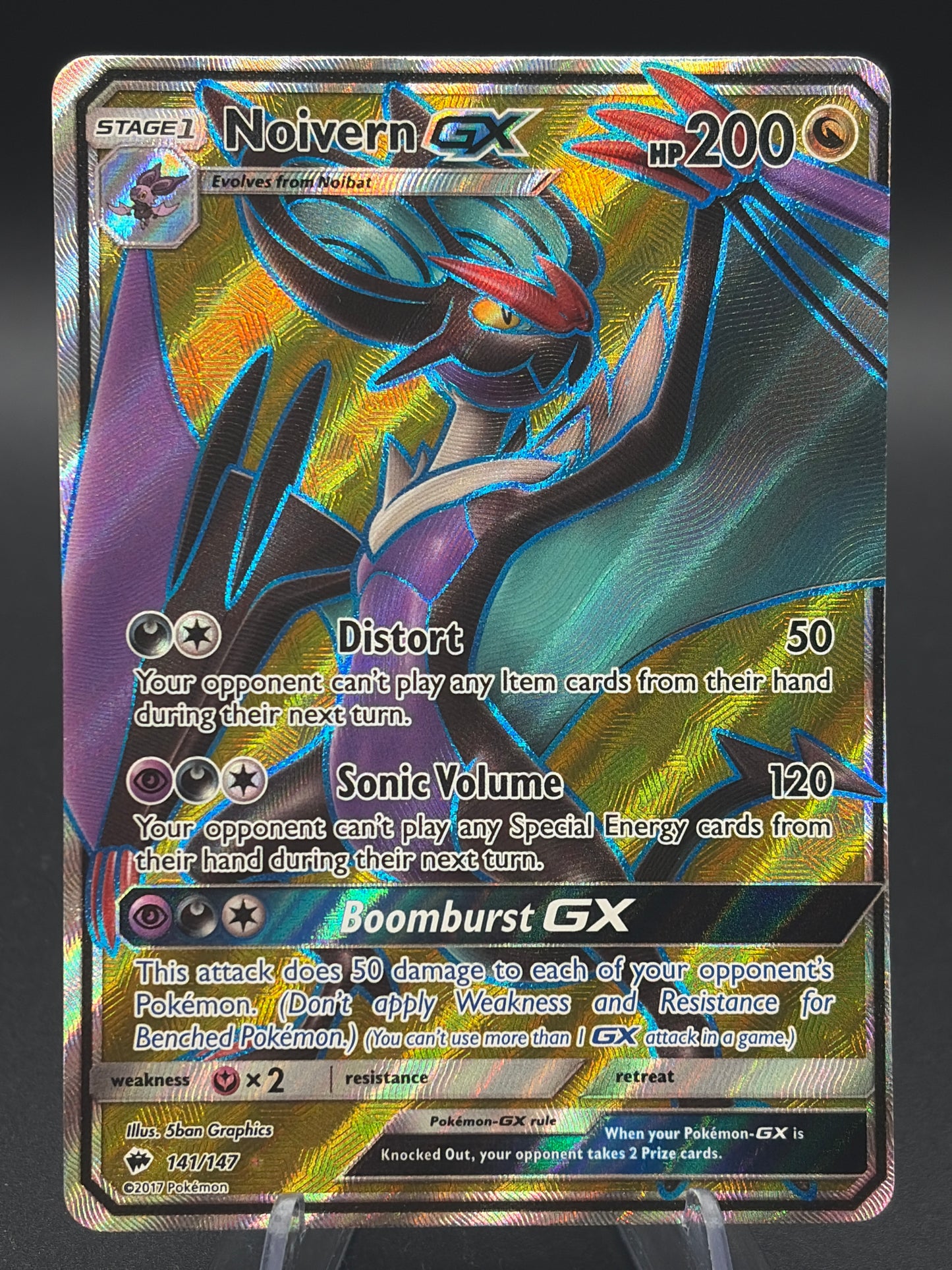 Pokémon TCG: 2017 Noivern GX 141/147 SM: Burning Shadows