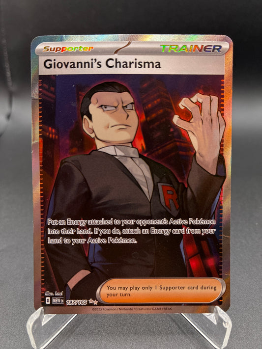 Pokémon TCG: 2023 Giovanni's Charisma 197/165 SV: Scarlet & Violet 151
