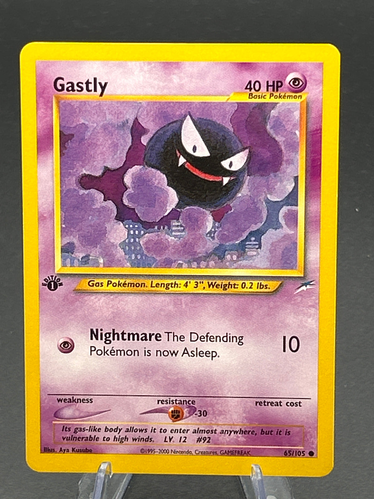 Pokémon TCG: 2002 Gastly 65/105 - Neo Destiny - 1st Edition