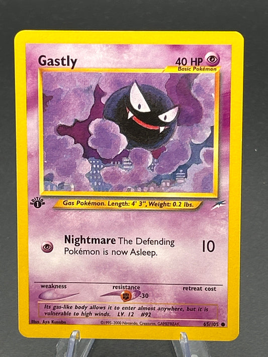 Pokémon TCG: 2002 Gastly 65/105 - Neo Destiny - 1st Edition