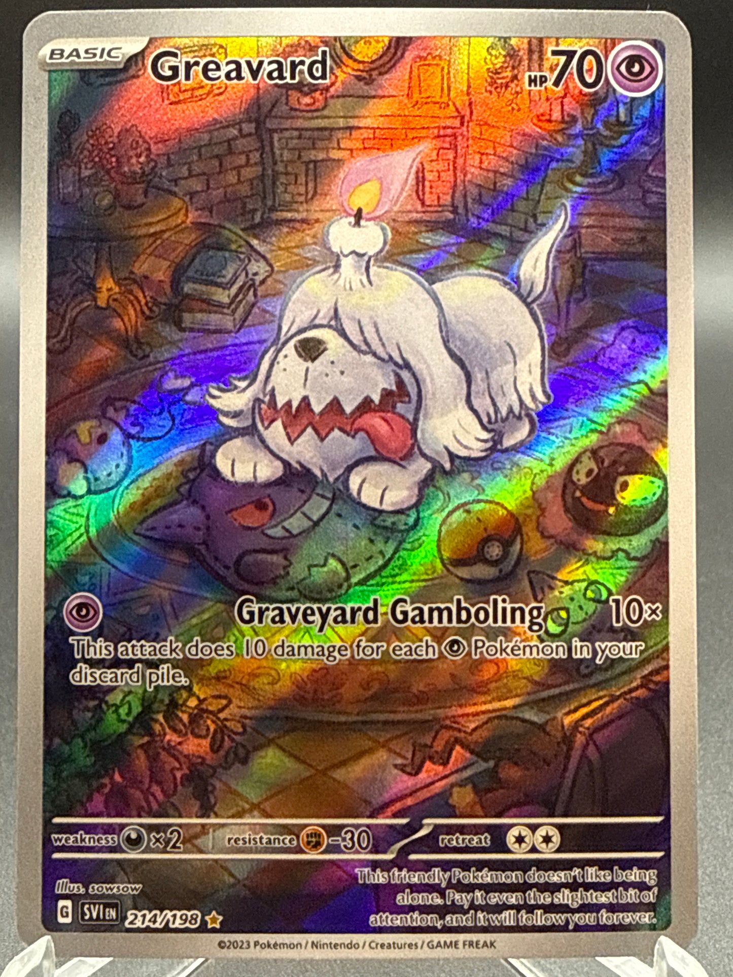 Pokémon TCG: 2023 Greavard - 214/198 - SV01: Scarlet & Violet Base Set