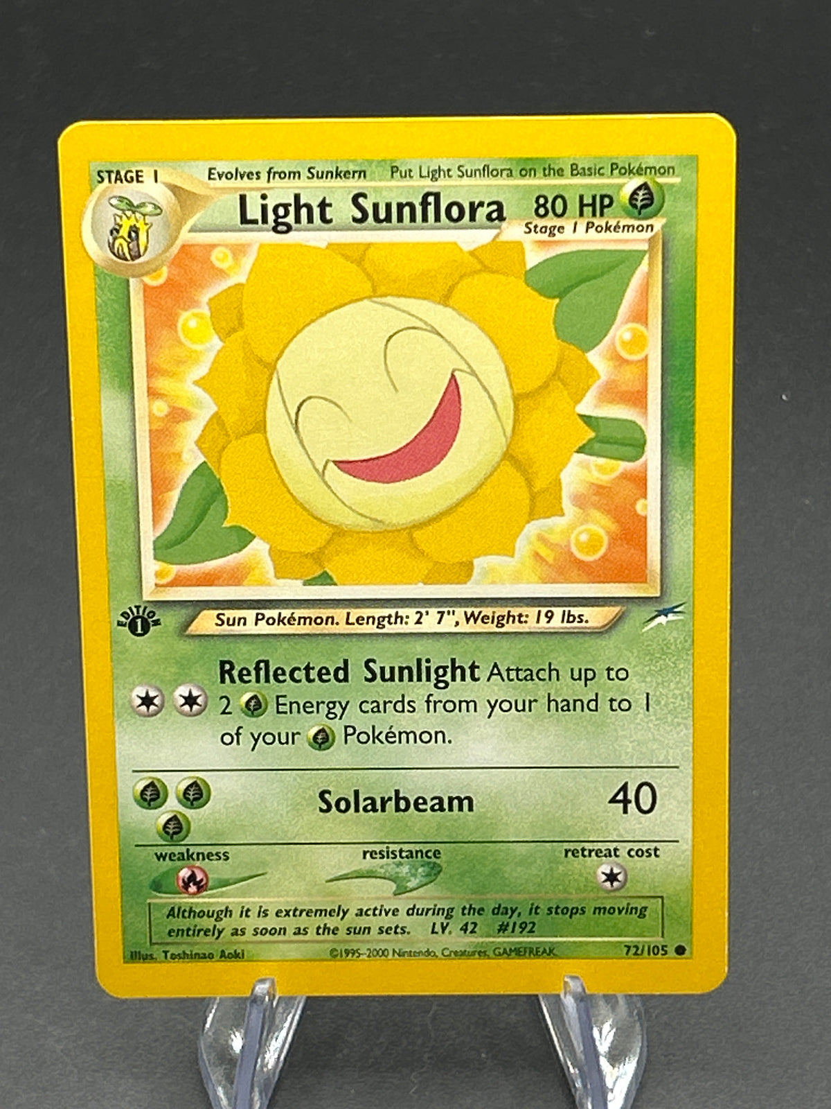 Pokémon TCG: 2002 Light Sunflora 72/105 - Neo Destiny 0 1st Edition