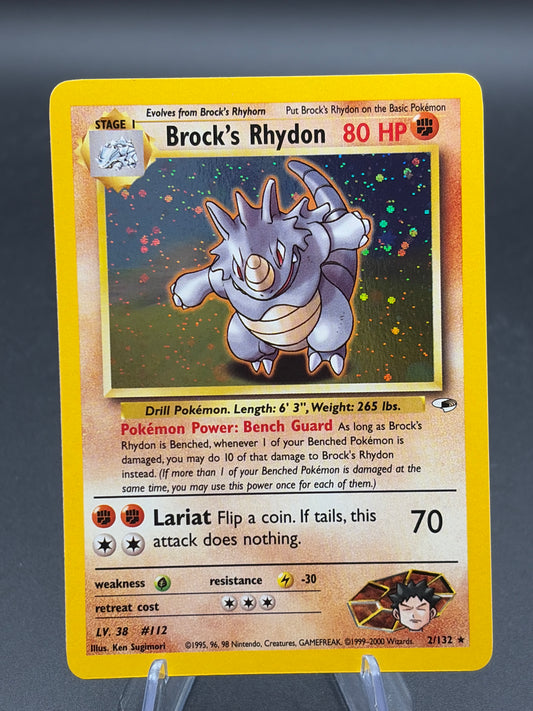 Pokémon TCG: 2000 Brock's Rhydon 2/132 - Gym Heroes