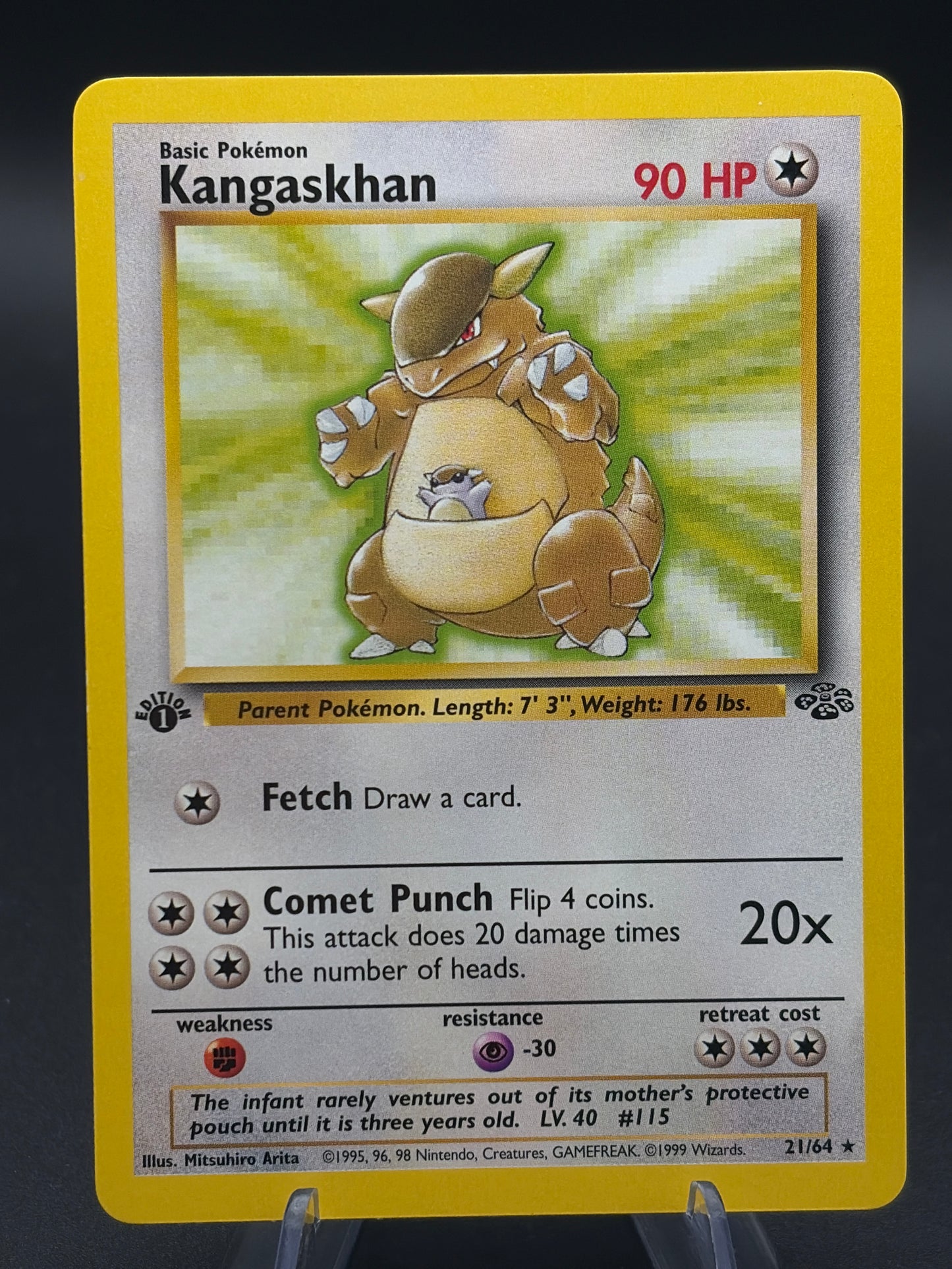 Pokémon TCG: 1999 Kangaskhan - 21/64 - Jungle 1st Edition
