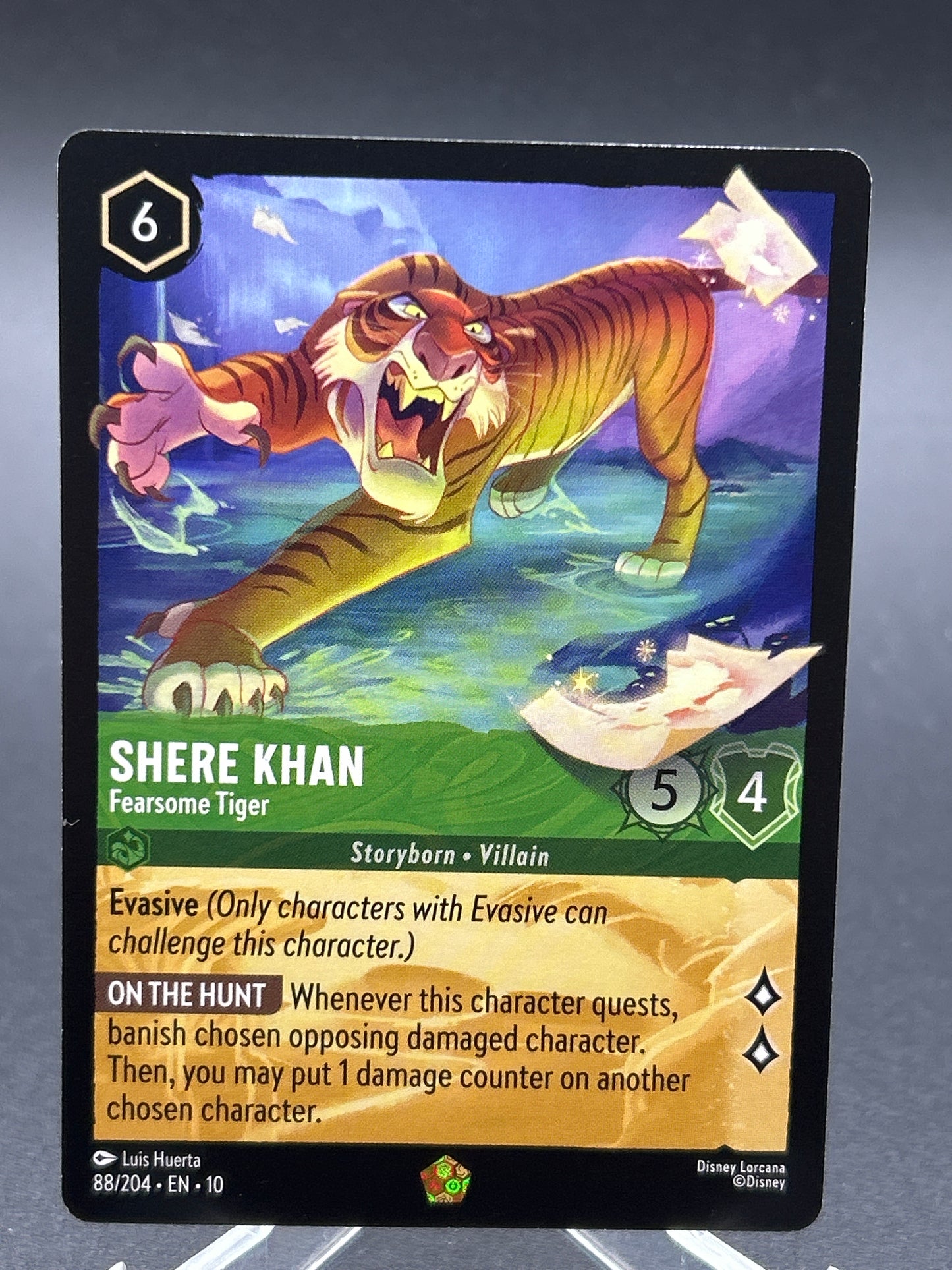Disney Lorcana TCG: Shere Khan 88/204 - Fearsome Tiger - Whispers in the Well