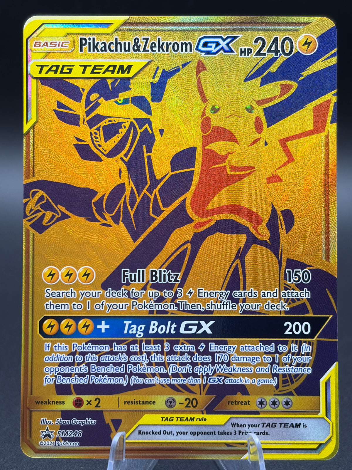 Pokémon TCG: 2021 Pikachu & Zekrom GX - SM248 - SM: Promos