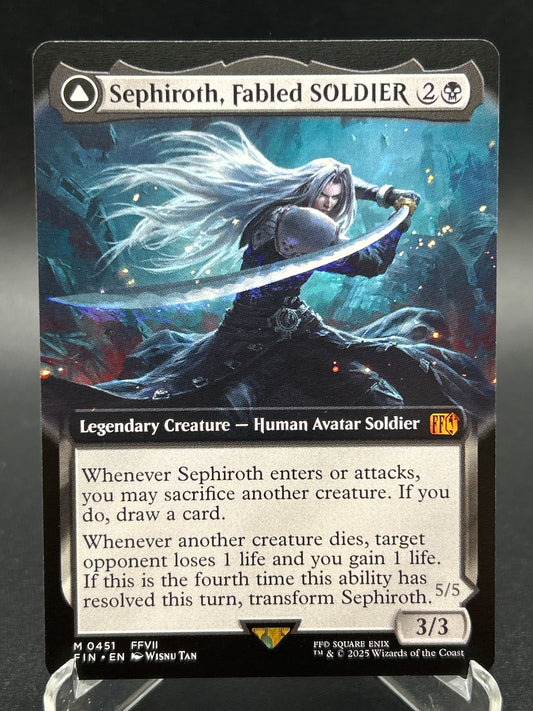 MTG TCG: Sephiroth, Fabled SOLDIER (Extended Art) M 0451 FIN: FINAL FANTASY