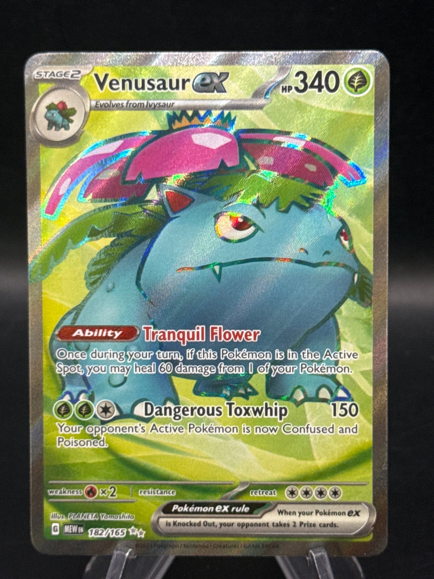 Pokémon TCG: 2023 Venusaur ex - 182/165 - SV: Scarlet & Violet 151
