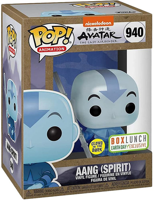 Funko PoP! TV: Aang [Spirit] (Avatar The Last Airbender) 940 (Glow in The Dark)(BoxLunch Earth Day Exclusive)