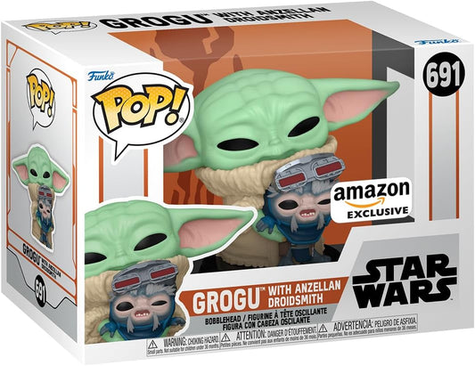 Funko PoP! STAR WARS: Grogu with Anzellan Droidsmith 691 (Amazon Exclusive)