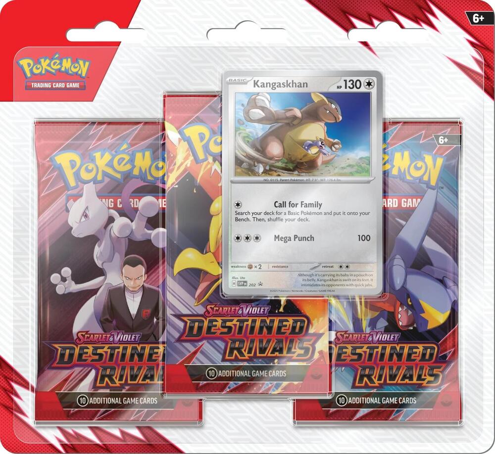 Pokémon TCG: Scarlet & Violet - Destined Rivals - 3 Pack Blister (Style May Vary)