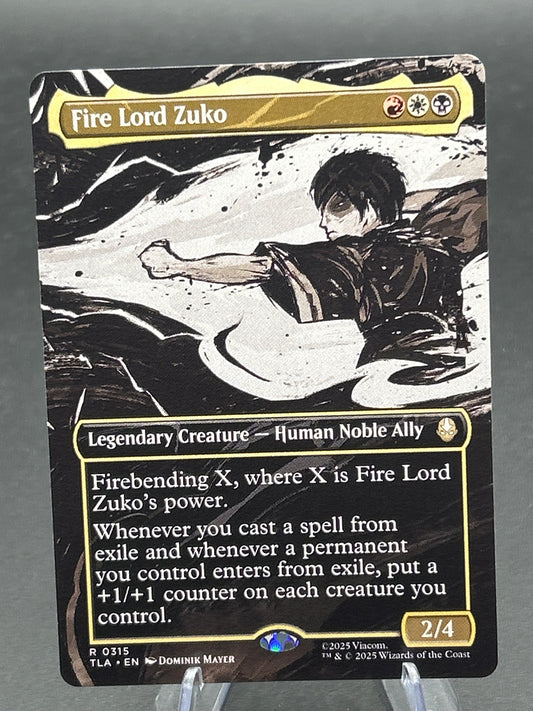 MTG TCG:  Fire Lord Zuko (Borderless) R 0315 - Avatar: The Last Airbender