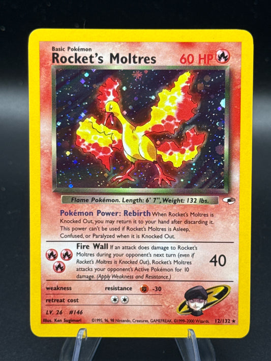 Pokémon TCG: 2000 Rocket's Moltres 12/132 Gym Heroes
