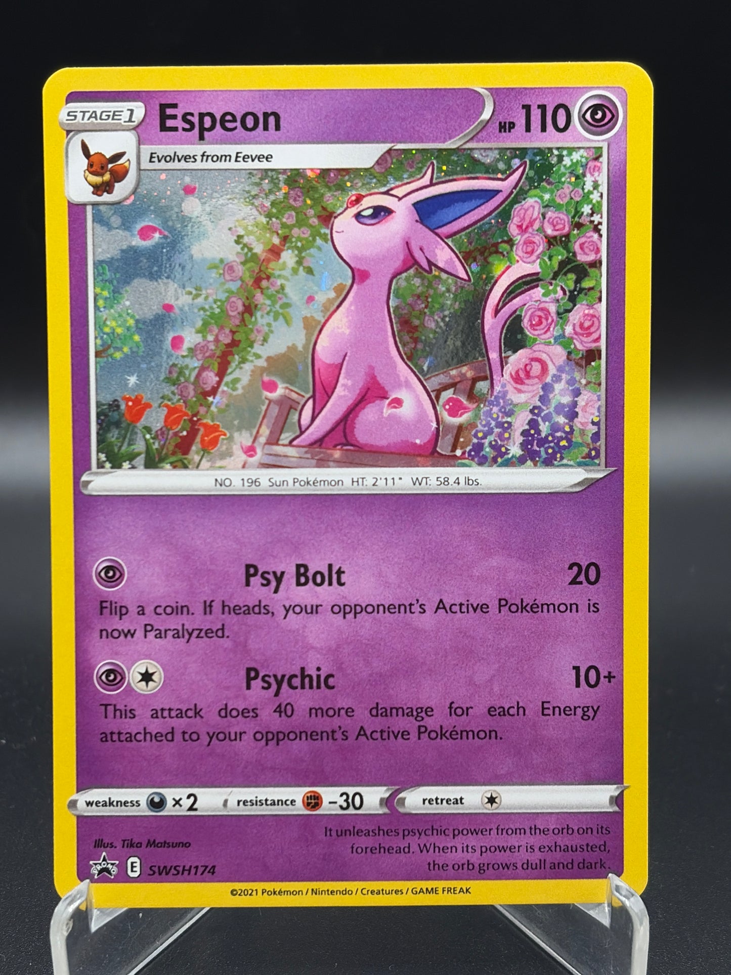 Pokémon TCG: 2021 - Espeon - SWSH174 - Sword & Shield Promo Cards