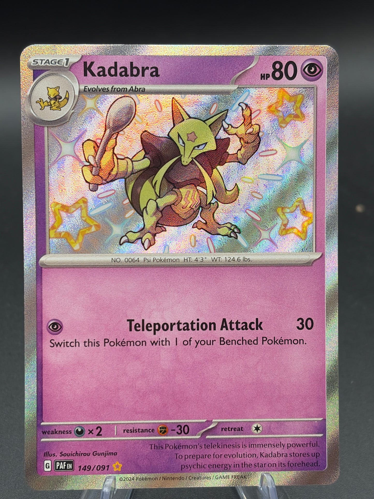 Pokémon TCG: 2024 - Kadabra - 149/091 - SV: Paldean Fates Baby Shiny